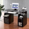 thumbnail image 4 of Techni Mobili Modern Office Desk and Complete Computer Workstation, Espresso, 4 of 5