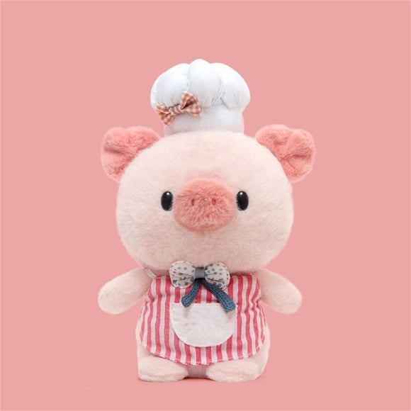Hearth & Gear Chef Series Pig Toys Soft And Cute Kitchen Theme Animals For Children And Chefs For Hugging Providing Comfort And Happiness For Children And Chef Enthusiast
