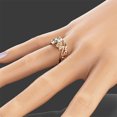 thumbnail image 3 of Ring Hollow out Designed Butterfly Shape Women Ladies Engagement Rings Jewelry for Club, 3 of 7