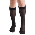 thumbnail image 1 of BIOS Living Compression Sheer Hosiery, Knee Length in Black, Size Large, Moderate Compression (15-20mmHg), 1 of 5