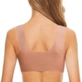 thumbnail image 4 of B91xZ Front Close Wirefree Back Support Posture Full Coverage Bra Ultimate Lift Wireless Full-Coverage Bra with Everyday Comfort,Coffee 3XL, 4 of 5