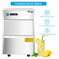 thumbnail image 3 of Costway Machine à Glaçons Automatique en Acier Inoxydable 58lbs/24h Freestand Usage Domestique Commercial, 3 of 10