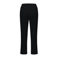 thumbnail image 5 of Bmisegm Women High Waisted Elastic Drawstring Straight Pants with Pockets, Black, XL, 5 of 5