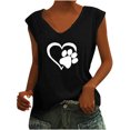 thumbnail image 1 of Birdeem Women V-Neck Print T-Shirts Fashion Comfortable Female Blouses Tops, 1 of 6
