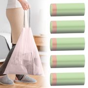 Ynlkorvg Rubbish Bags Drawstring Small Trash Bags 4 Gallon Garbage Bags Wastebasket Liners Kitchen Compostable Bags 75 Count Plastic Trash Bags Unscented Small Bag For Bathroom Living Bedroom