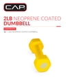 thumbnail image 2 of CAP, 2lb Neoprene Dumbbell, Yellow, Single, 2 of 7