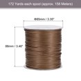 thumbnail image 2 of Unique Bargains Beading Thread Bracelet Weave Bead Craft Cord 1.5mm 158M/Roll (172-Yards) Decorative String, Brown, 2 of 7