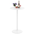 thumbnail image 1 of Gymax Table de Bar Ronde avec Hauteur Réglable et Base en Métal Style Moderne pour Salon, 1 of 8