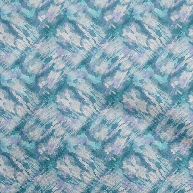 oneOone Velvet Dark Teal Green Fabric Abstract Craft Projects Decor Fabric Printed By The Yard 58 Inch Wide