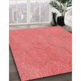 thumbnail image 3 of Ahgly Company Tapis d'Intérieur Lavables en Machine, Ronds, Transitionnels, Rouge, 3' Rond, 3 of 7