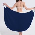 thumbnail image 4 of Ladies Sling Midi Dress Asymmetric Solid Color Slim Fit Backless Vacation Outfit, 4 of 7