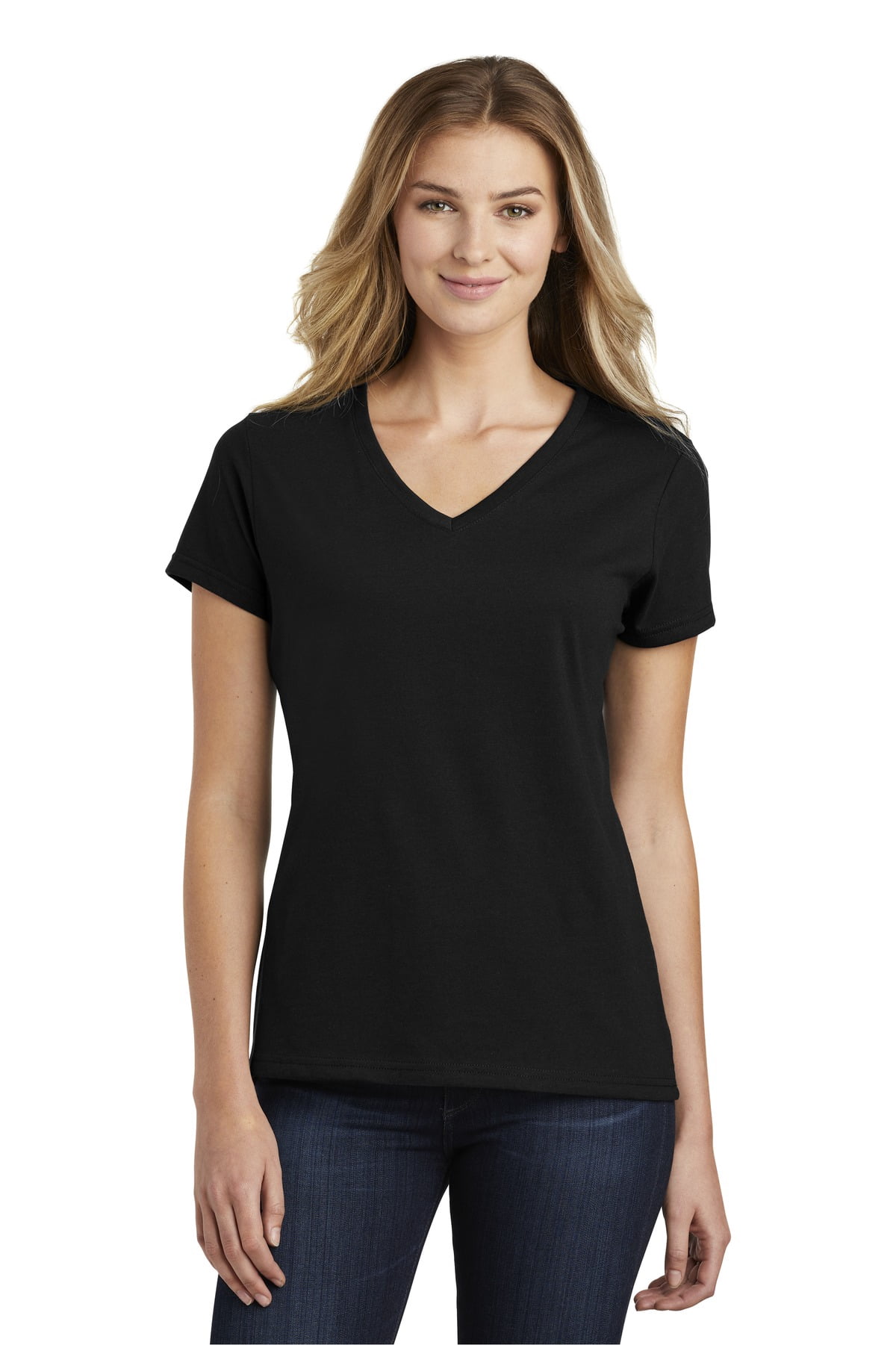 Port & Company Ladies 3 Pack Bundle Fan Favorite Blend V-Neck Tee, Multipack (Sizes XS - 4XL)