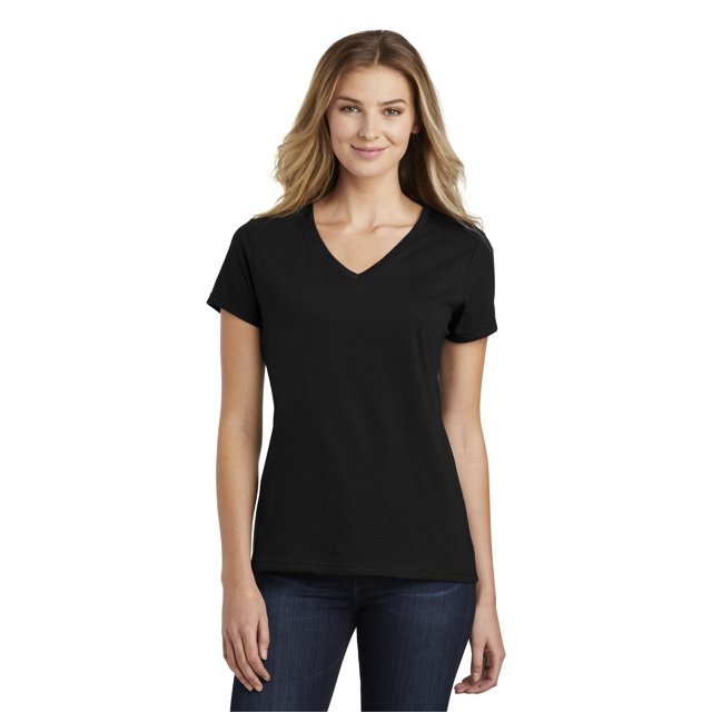 Port & Company Ladies 3 Pack Bundle Fan Favorite Blend V-Neck Tee, Multipack (Sizes XS - 4XL)
