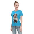 thumbnail image 4 of T-Shirt Basique à Manches Courtes pour Femmes Demon Slayer : Koiju et Nidouzi, 4 of 6
