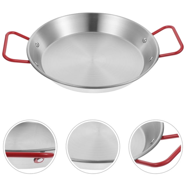 HINTRMENT Nonstick Paella Pan Stainless Steel for Cooking Fun Meals at Home Cooking 1Pack