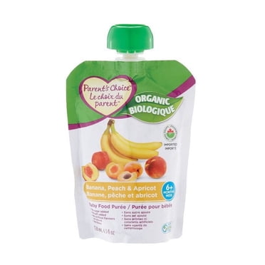Parent's Choice Organic Banana, Peach & Apricot Baby Food Purée