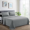 thumbnail image 1 of Marina Decoration 600 Thread Count Ultra Soft Deep Pocket Hotel Standard Solid Bedding Long Staple Percale Cotton All Season Sheet Set with Pillowcase, 1 of 7