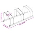 thumbnail image 5 of vidaXL Porte-Bagages pour 3 Vélos en Acier Galvanisé, 5 of 5