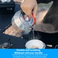 thumbnail image 4 of Bouilloire de Camping en Acier Inoxydable pour l'Extérieur / Qualité Alimentaire 304 / Capacité de 1 L et 1,6 L / Poignée Pliable / Portable et Durable / Compatible Flamme Nue pour la Randonnée, Faire Bouillir de l'Eau, Café, Thé, Survie / Argent, 4 of 9