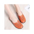 thumbnail image 4 of Woobling Womens Mules & Clogs Slip On Loafers Closed Toe Slides Lightweight Flats Work Slippers Orange 8, 4 of 8