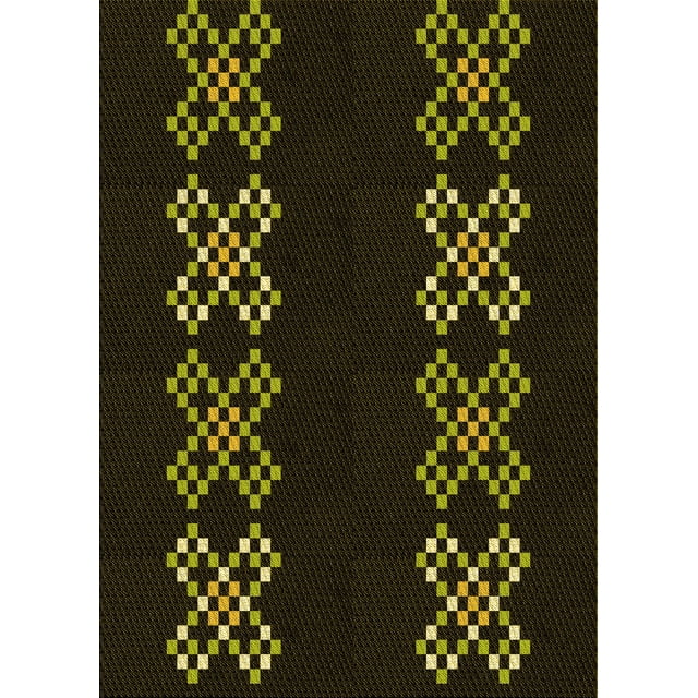 Ahgly Company Machine Washable Indoor Rectangle Transitional Oak Brown Area Rugs, 3' x 5'