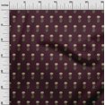 thumbnail image 3 of oneOone Cotton Poplin Dark Brown Fabric Florals Craft Projects Decor Fabric Printed By The Yard 42 Inch Wide, 3 of 4