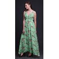 thumbnail image 5 of Bimba Robe Longue à Imprimé Floral pour Femmes, Bretelles Spaghetti, Col en V, Maxi, Tenue de Plage - Moyen, 5 of 5