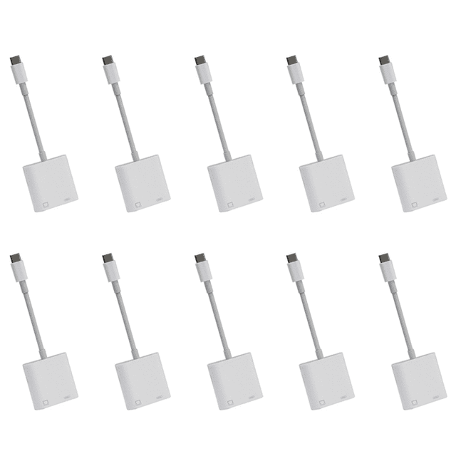 10X Type C OTG Ethernet Adapter USB C to RJ45 Ethernet LAN Wired Network Converter 100Mbs for Type C Mobile Phone Tablet