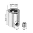 thumbnail image 2 of Unique Bargains 9mm Hole Wire Rope Clips Set, 2 Pcs Brass Double Holes Cable Clamps with M6 Hexagon Screws Spanner, Silver, 2 of 7