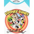 thumbnail image 2 of Looney Tunes Girls' That's All Folks Character Logo Raglan Tee (SM, 7/8), 2 of 2