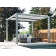 thumbnail image 1 of Gazebo Penguin Vikos 10 ft x 13 ft Aluminum Stand Alone Pergola - Grey, 1 of 11