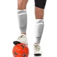 thumbnail image 2 of 1 Paire Chaussettes Protège-Tibia Hommes Femmes Chaussettes de Soccer Tibia Soccer Manches Mi-Mollet, 2 of 7