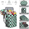 thumbnail image 2 of Vintage Checkered Cooler Backpack - 20L Insulated Soft Cooler Bag with Long-Lasting Cold Retention for Camping, 2 of 5