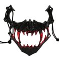 thumbnail image 1 of Halloween Dance Performance Two Half Face Bleeding Tiger Yasha Tengu Human Wolf, 1 of 4