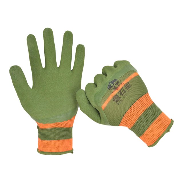 Abbracc 1 Pair Multifunctional Non Slip Work Gloves for Adults Farm Work Garden Green