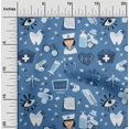 thumbnail image 2 of oneOone Cotton Poplin Medium Blue Fabric Tool Craft Projects Decor Fabric Printed By The Yard 56 Inch Wide, 2 of 4