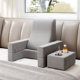 thumbnail image 2 of Gymax 3-Piece Reading Pillow Set Extra Large Lap Desk w/ Coaster Back Cushion Gray, 2 of 10