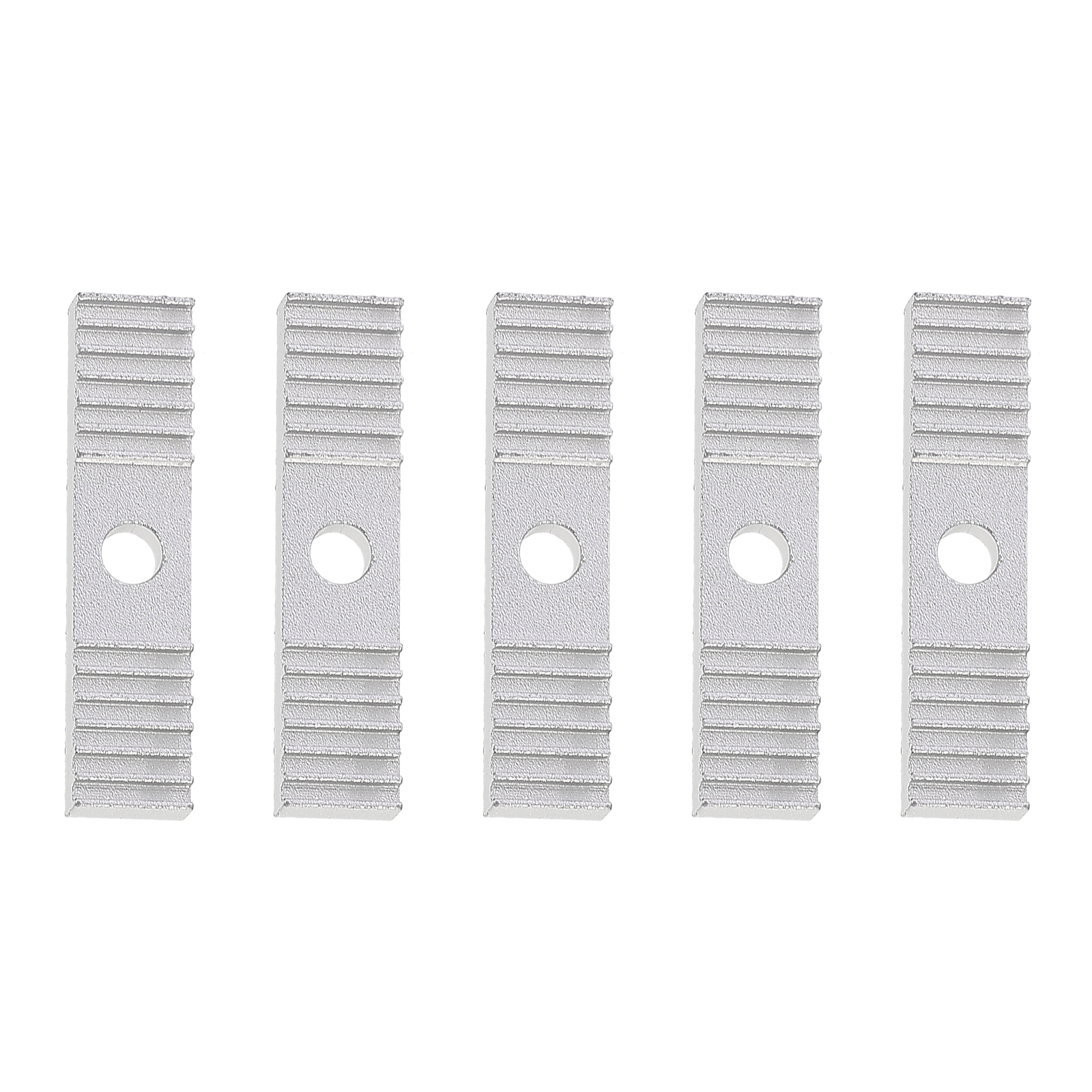 5pcs Timing Belt Fixing Piece 3D Printer Timing Belt Aluminum Gear Clamp Mount Block