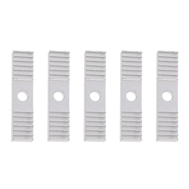 5pcs Timing Belt Fixing Piece 3D Printer Timing Belt Aluminum Gear Clamp Mount Block