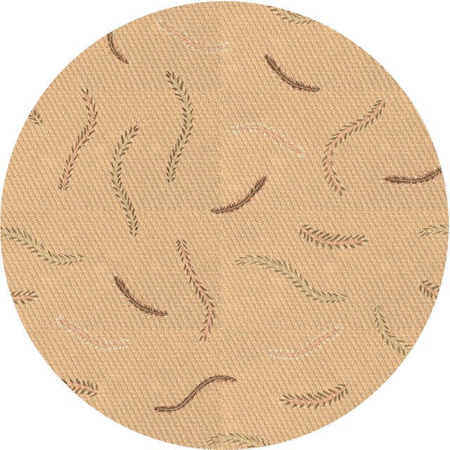 Ahgly Company Tapis de Zone Carré Orange Lavable en Machine, 3 Pieds Carré