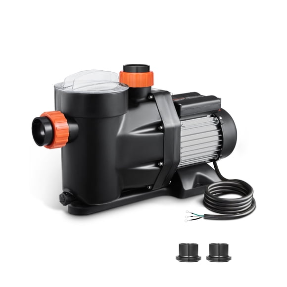 VEVOR Pompe de Piscine hors Terre 2 HP à une Vitesse 122 GPM 3450 Tr/min 220 V