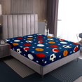 thumbnail image 4 of Erosebridal Rugby Basketball Game Bed Sheets Set Queen Size,Stars Stripes Bedding Sets Queen Size,Sport Theme Decor,Breathable,4pcs, 4 of 7