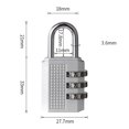 thumbnail image 2 of 4-Digit Password Combination Padlock Zinc Alloy Suitcase Smart Password Lock, 2 of 11