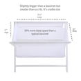 thumbnail image 4 of BreathableBaby Breathable Mesh Portable Bassinet - White, 4 of 6