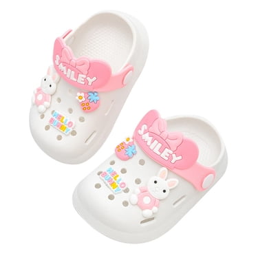 Ediodpoh Kids Summer Sandals Boys Outdoor Beach Shoes Unisex Clogs on Water Shoes for Toddler Children Comfortable Lightweight Sandals for Boys White 11.5