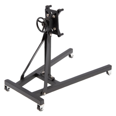 Rotatable Stainless Steel Motor Engine Maintenance Repair Bracket Stands black