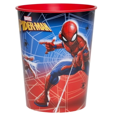 Spiderman Birthday Plastic Cup, 16oz.