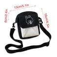 thumbnail image 3 of TopLLC Small Crossbody Bag for Women/Men, Matching Color Canvas Shoulder Bag with Rabbit Pattern, Mini Messenger Satchel Bag with Adjustable Strap, Lightweight Casual Crossbody Purse Gifts for Student, 3 of 7