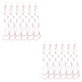 thumbnail image 3 of mmirethe 6pack/lot Swirl Pendant For Graduation Celebration Exquisite Craft Wide Application Birthday Star Spiral Pendant PVC Pink 2Set, 3 of 5