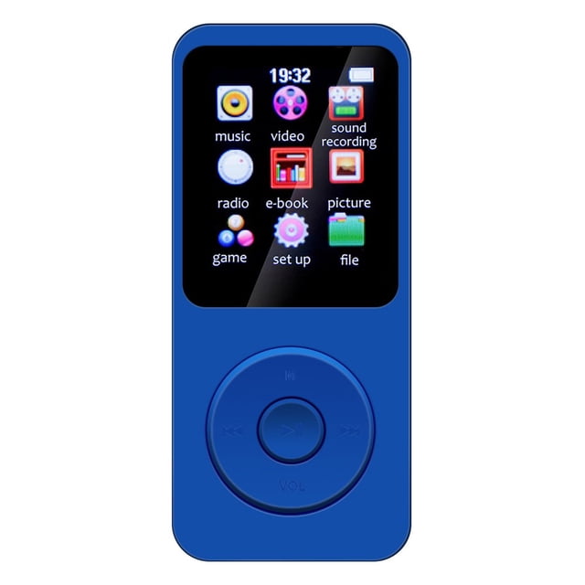 Estbridge MP3 Player 1.8 in Screen Type-C Music Player Bluetooth-Compatible5.4(Blue) Audio Equipment